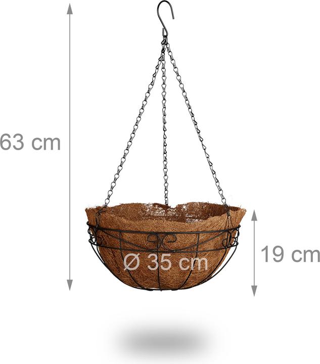 Produktbild Relaxdays Blumenampel (35 x 35 x 65 cm)