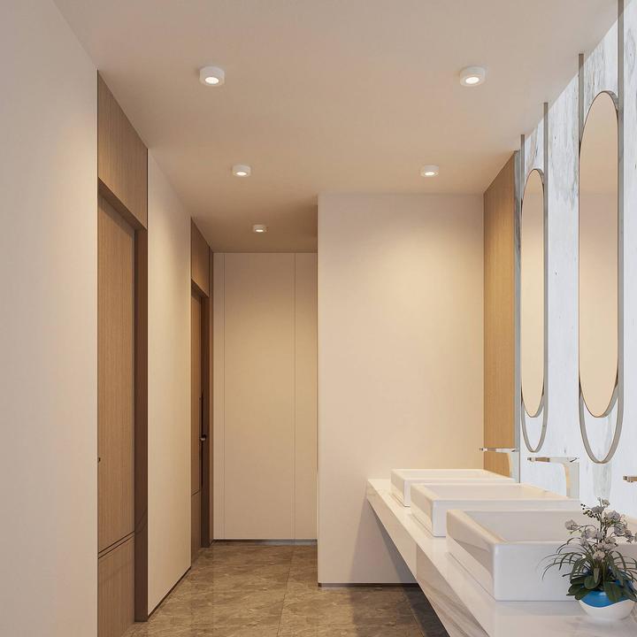 Actual product image Prios Edwina LED ceiling light, white, 12.2 cm (360 lm)
