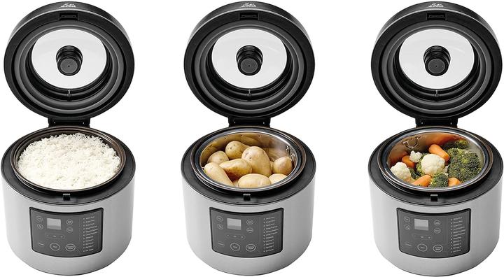 Actual product image Solis Rice & Potato Cooker (type 8161) brushed stainless steel