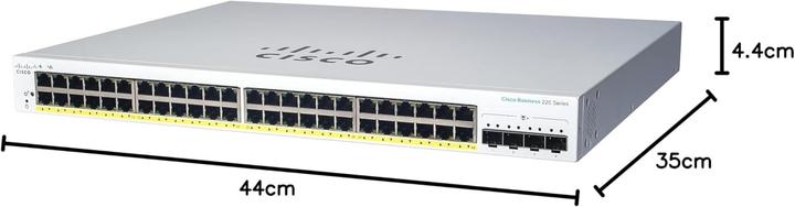 Produktbild Cisco PoE+ Switch CBS220-48P-4G 52 Port (52 Ports)