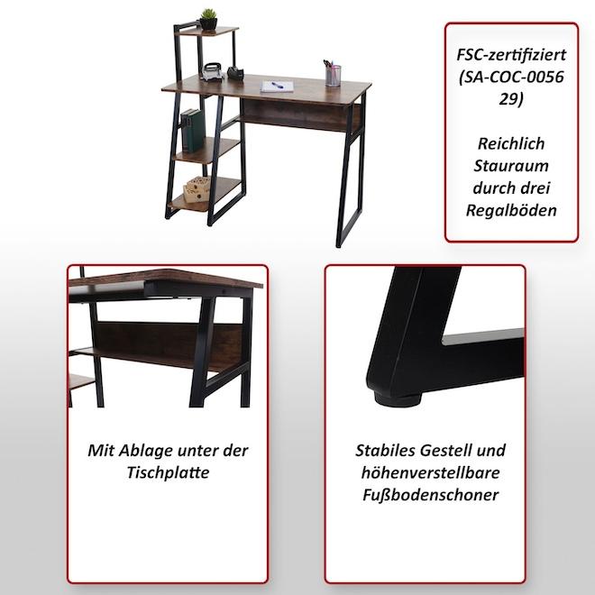 Produktbild Swisshandel24 Schreibtisch (102 x 100 x 50 cm)