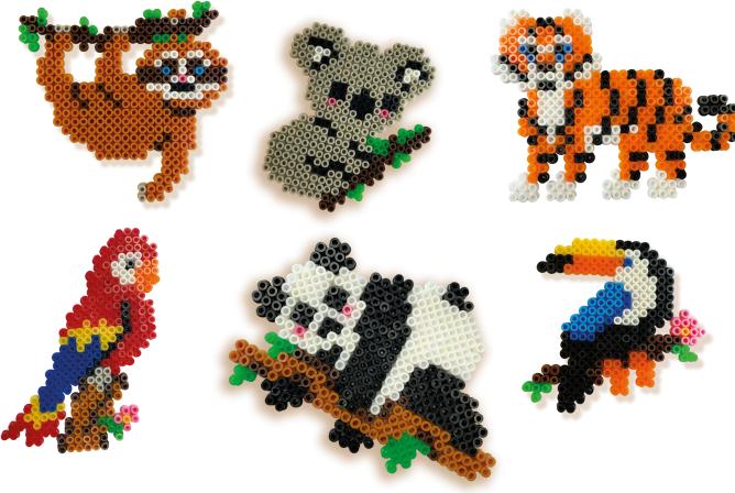 Produktbild Ses Creative Beedz Bügelperlen - Dschungeltiere