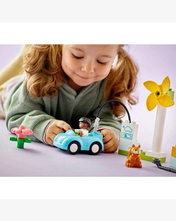 Actual product image LEGO Wind turbine and electric car (10985)