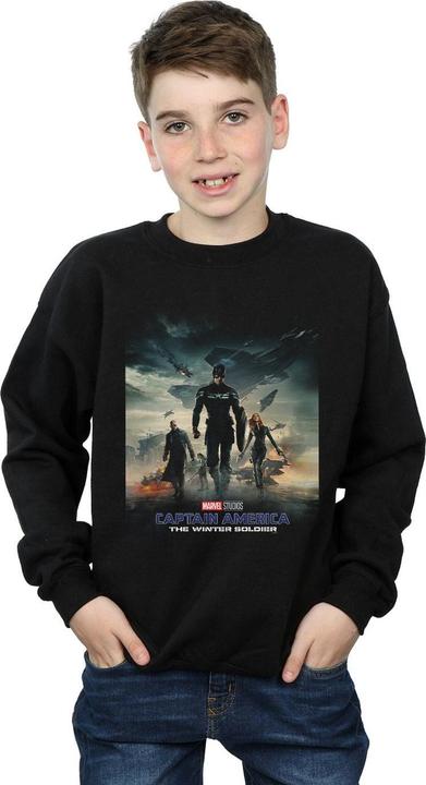 Produktbild Marvel Captain America The Winter Soldier Poster Sweatshirt Jungen (128)