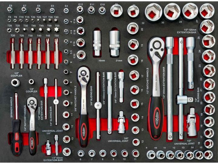 Actual product image Airpress gereedschapswagen gevuld 217-delig (217 x)
