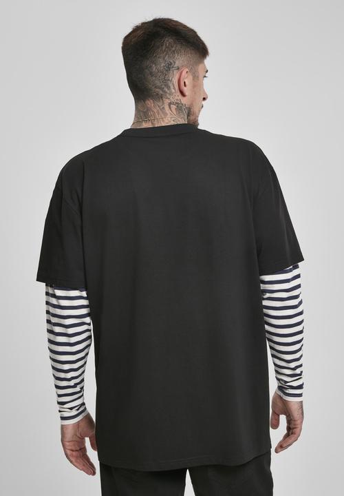 Produktbild Urban Classics Oversized Double Layer Striped LS Tee (M)