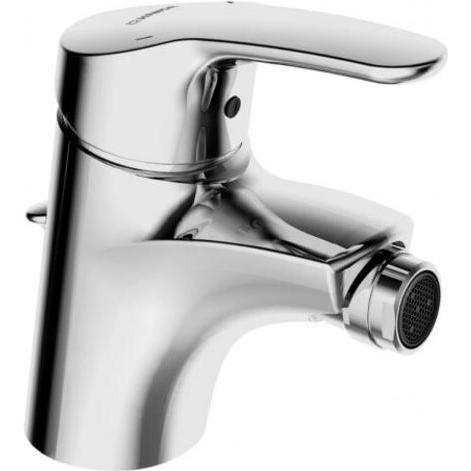 Hansa, Badarmatur, HANSAMIX Bidetbatterie, mit Ablaufgarnitur, Ausladung: 113 mm, 01063283