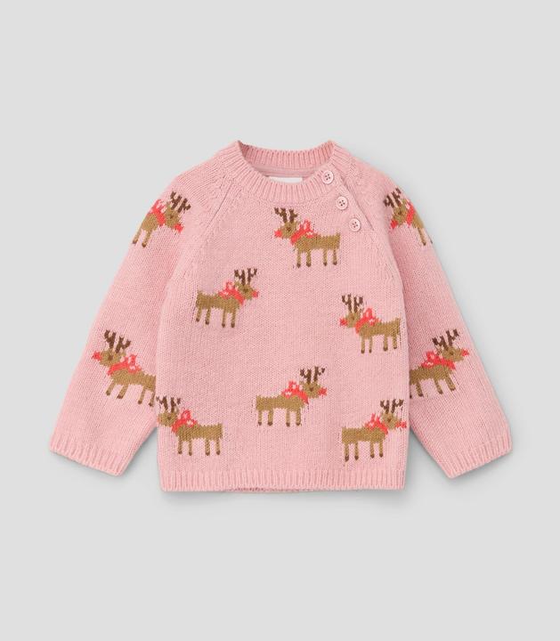 Produktbild s.Oliver Strickpullover Strickpullover mit Rentier-Muster (74)