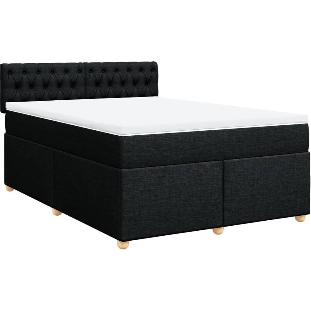 Thumbnail - VidaXL, Bett, Bo x springbett mit Matratze 140 x 200 cm Stoff (140 x 200 cm)