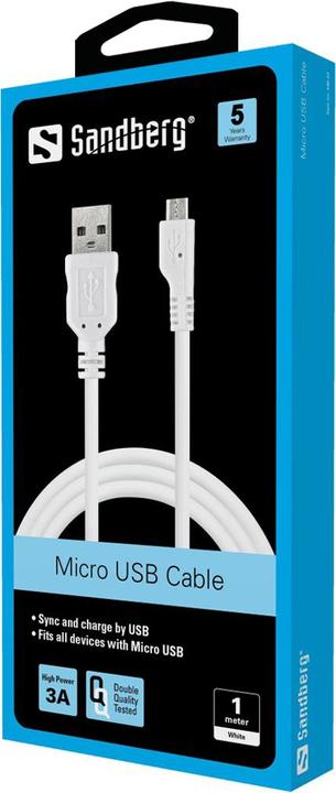 Image du produit Sandberg Micro USB Sync & Charge (1 m, USB 3.0)