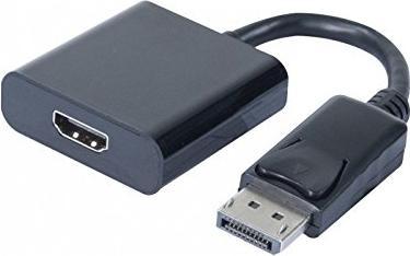 Actual product image Exertis Connect DisplayPort 1.2 to HDMI converter, DP St. / HDMI Bu. black For connecting HDMI monitors a (HDMI, 5.50 cm)