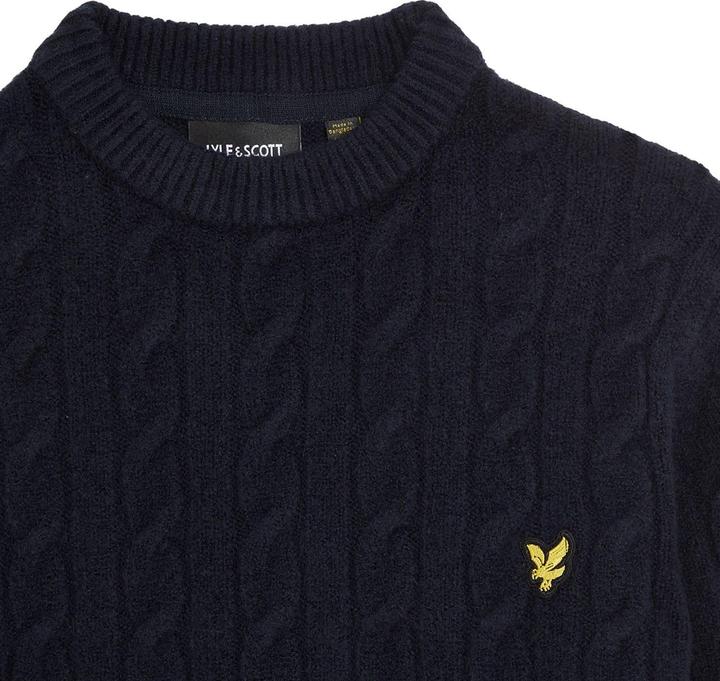 Actual product image Lyle and Scott Childrens/Kids Cable Knit Crew Neck Sweatshirt (140)
