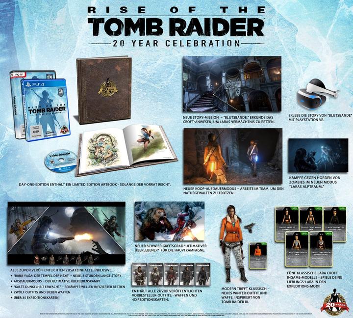 Actual product image Square Enix Rise of the Tomb Raider 20 Year Celebration D1 Edition (PS4)