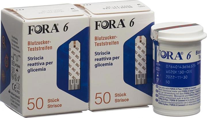 Image du produit Fora 6 Blutzuckerteststreifen (Bandelette réactive)