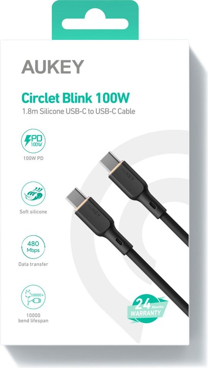 Immagine prodotto Aukey USB C – USB C (1.80 m, USB 3.2 Gen 1)