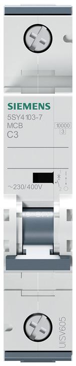 Produktbild Siemens Sicherungsautomat 1-polig 3A Typ C