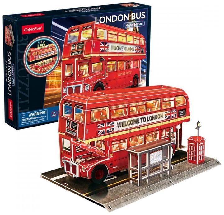 Dante 3D Puzzle London Bus L538H Cubic Fun (161 pieces)