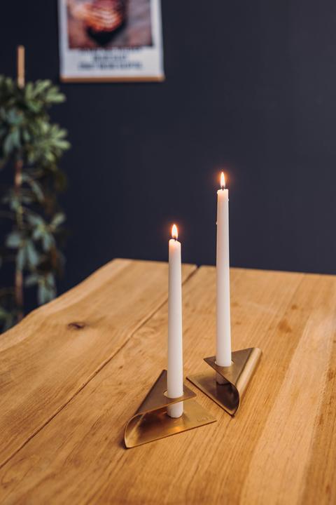 Actual product image Höfats SQUARE CANDLE gold, VE 4