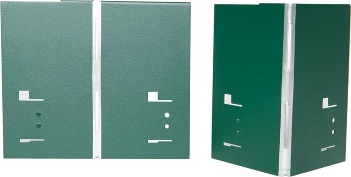 Actual product image Green Split Aluminium/zinc corner for lawn edging 13.5cm (13.50 cm)