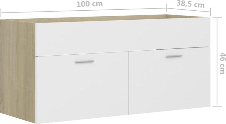 Image du produit VidaXL Meuble sous-lavabo (100 x 38.5 x 46 cm)