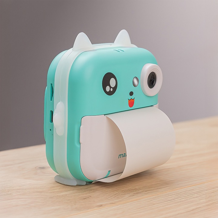 Actual product image Maxlife printing camera MXPC-100 blue