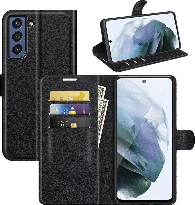 Image du produit Cover-Discount Galaxy S21 FE - Étui en cuir noir (Samsung Galaxy S21 FE)
