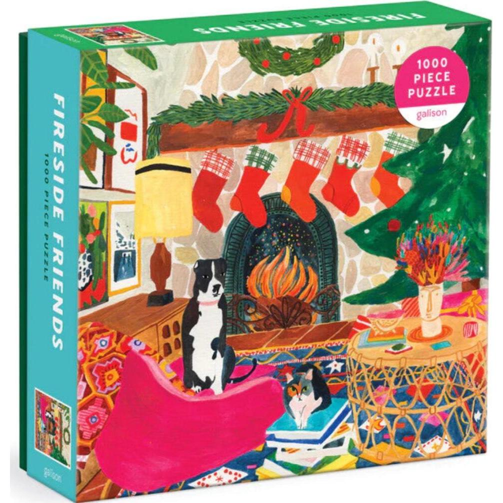 Abrams & Chronicle Fireside Friends 1000 Piece Puzzle in Square Box (1000 Teile)