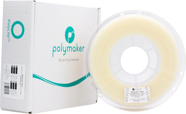 Actual product image Polymaker PolyLite PLA V2 - Natural - 1.75mm (PLA, 1.75 mm, 1000 g, Brown)