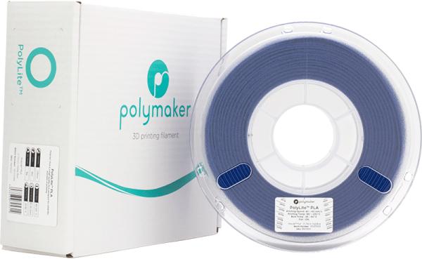 Actual product image Polymaker PolyLite PLA V2 - Blue - 1.75mm (PLA, 1.75 mm, 1000 g, Blue)