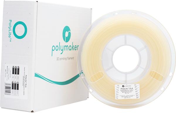 Produktbild Polymaker PolyLite PLA V2 - Natural - 2.85mm (PLA, 2.85 mm, 1000 g, Braun)