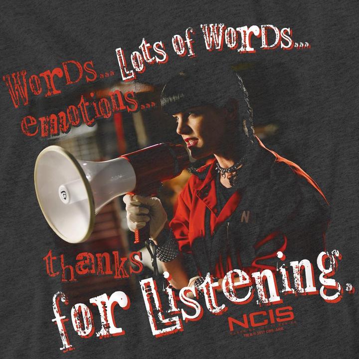 Image du produit Ncis - T-shirt THANKS FOR LISTENING - Adulte (XL)