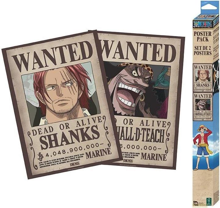 ABYstyle One Piece - Wanted Shanks & Teach (38 x 52 cm)