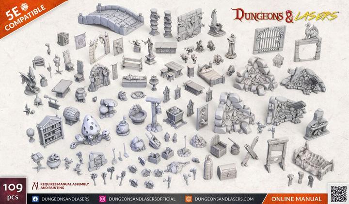 Produktbild Archon Studio Dungeons & Lasers - Fantasy Props Pack