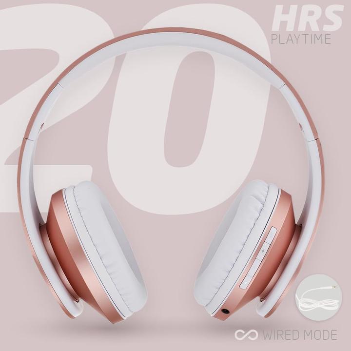 Actual product image PowerLocus Wireless Headphones P2 (rose gold) (20 h, Wireless)