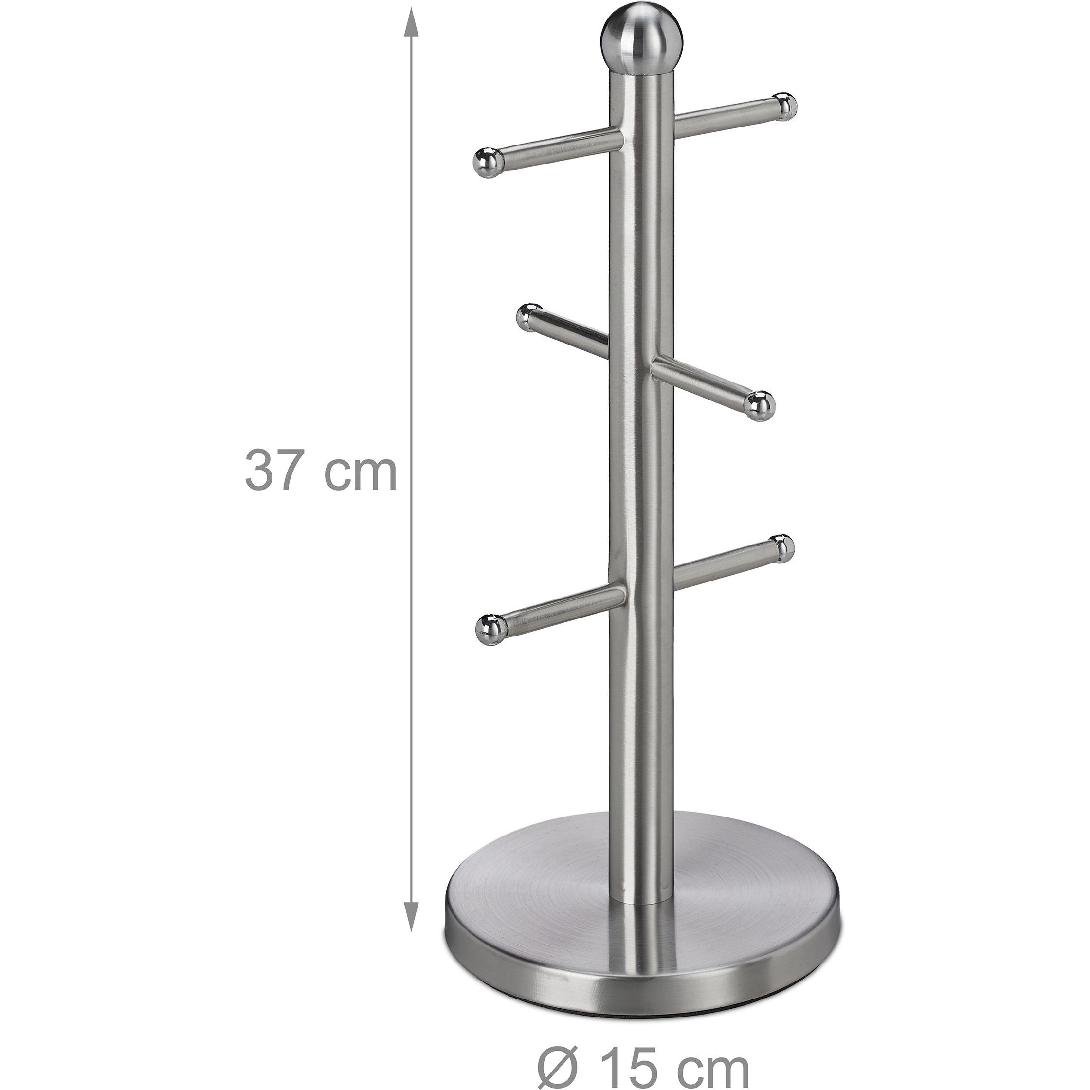 Thumbnail - Relaxdays Tassenhalter, Küchen Organizer, Silber