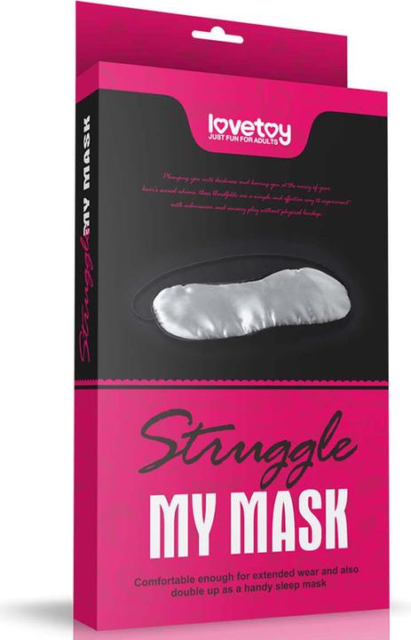 Produktbild Lovetoy Augenbinde Silber und Schwarz mit Gummizug