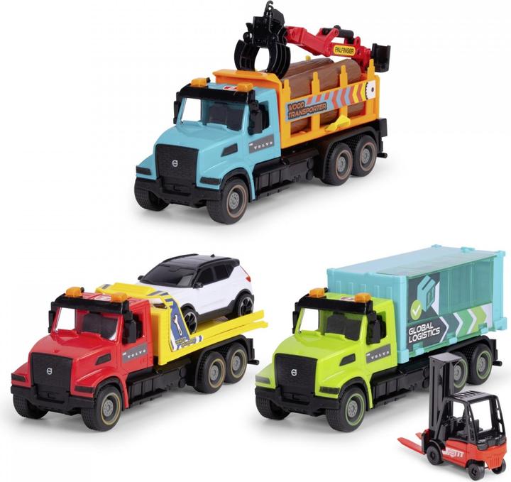 Produktbild Dickie Heavy Road Trucks, 3-sort.