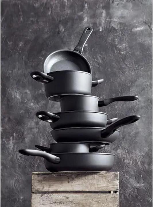Actual product image Ballarini Patelnia Avola głęboka z 2 uchwytami tytanowa 24 cm 75002-922-0 (24 cm, Frying pan, Aluminium, Stainless steel)