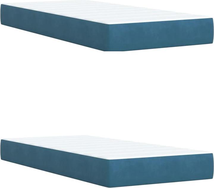 Actual product image vidaXL Bo x spring bed with mattress 200 x 200 cm velvet (200 x 200 cm)