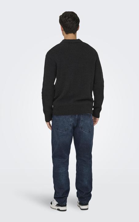 Actual product image Only & Sons Onsdale Rlx Ls Polo Knit Noos (XXL)