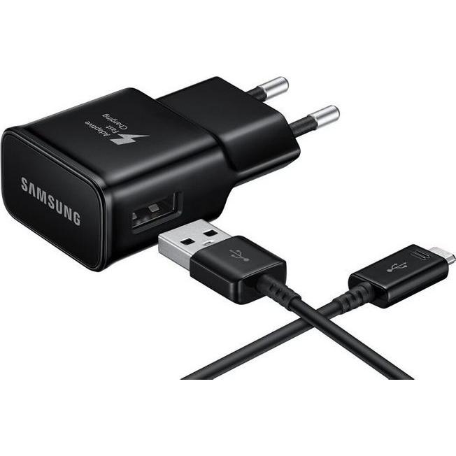 Samsung EP-TA200EBE 1x USB-A-Ladegerät (EP-TA200EBE), USB Ladegerät, Schwarz