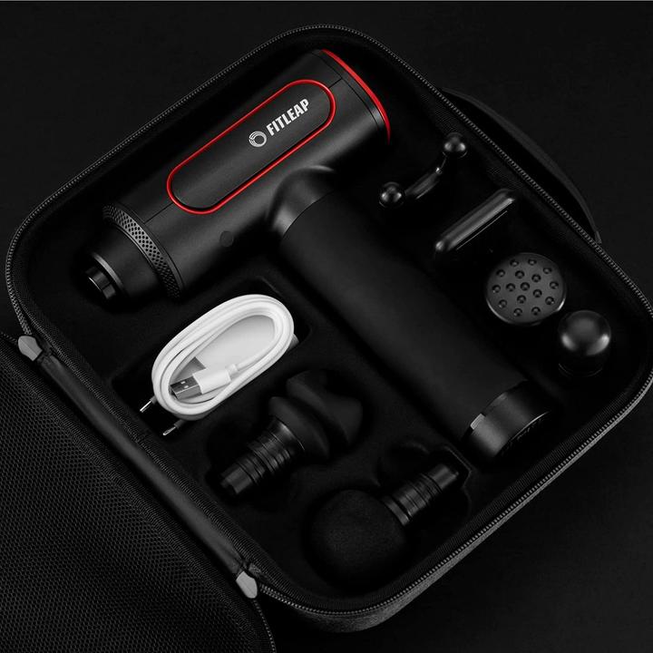 Image du produit Fitleap Massagepistole, Massage Gun Pro mit 6 Köpfen und 6 Modi, USB-C Ladeanschluss