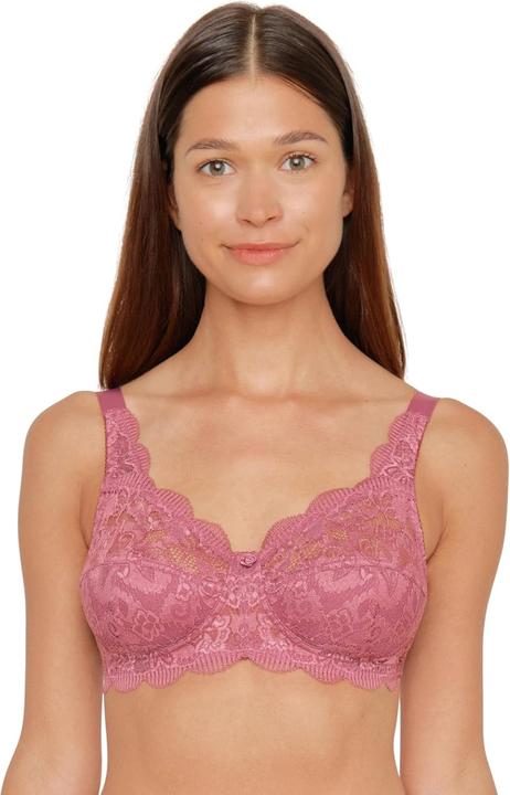 Actual product image Susa Ladies' Elastic Lace Bralette, Plum (75 D)