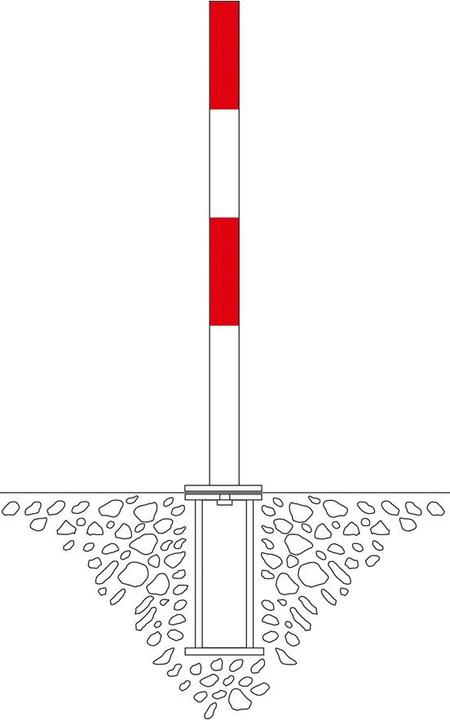 Image du produit Moravia Poteau de blocage PARAT B Ø 76 mm Galvanisé, peint en jaune et noir, 0 oeillet