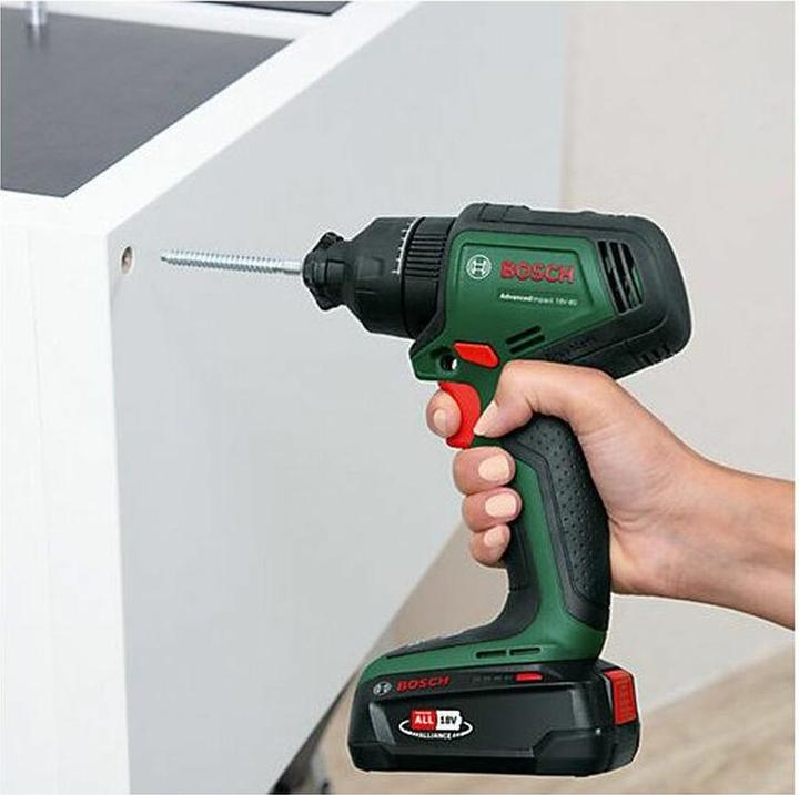 Actual product image Bosch Home & Garden Cordless impact drill AdvancedImpact 18V-80 QuickSnap, 2x rechargeable battery 2.5Ah, attachments