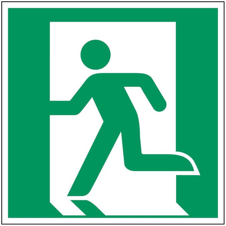 Energy Label Brady ISO safety sign - Emergency exit left