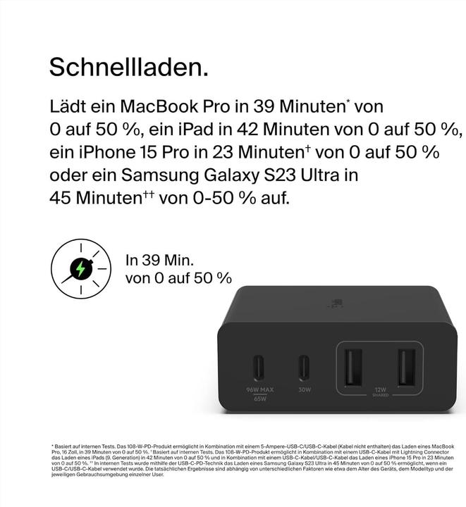Image du produit Belkin Boost Charge Pro 4-Port GaN Charger (108 W)