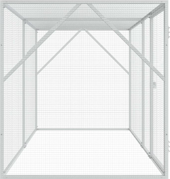 Actual product image vidaXL Bird aviary anthracite 102x208x108 cm steel