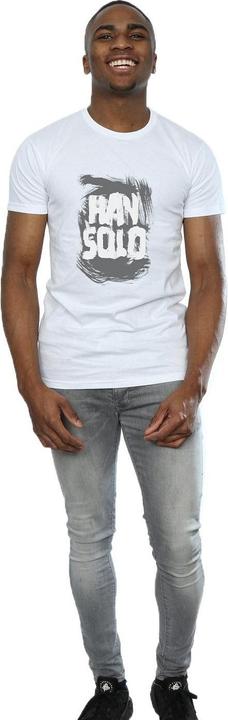 Actual product image Star Wars Mens Han Solo Text T-Shirt (XL)