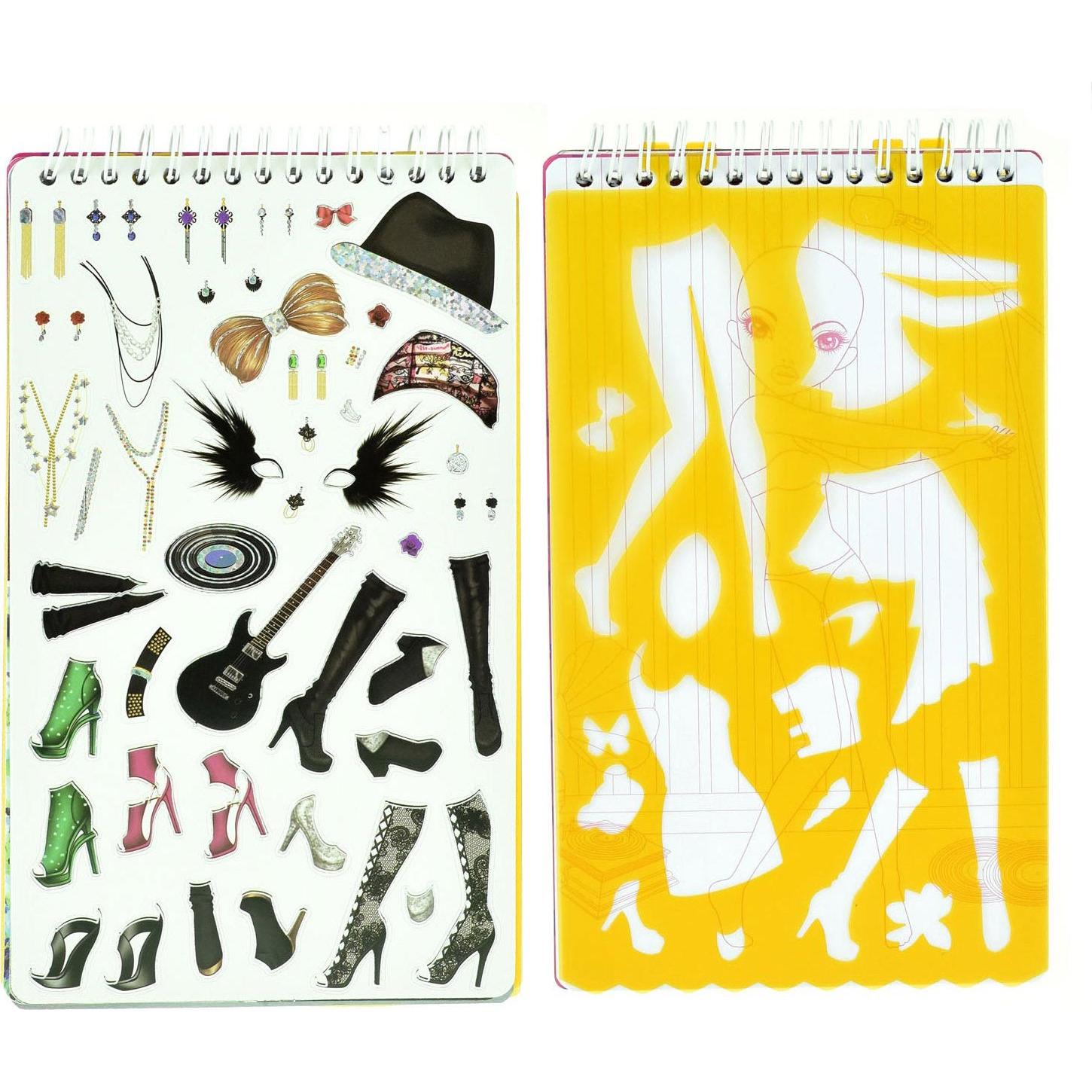 Thumbnail - Toi-Toys Sketchbook Rock Star mit Aufklebern